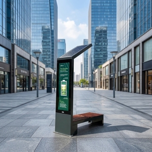 Bancs <span class=keywords><strong>de</strong></span> <span class=keywords><strong>jardin</strong></span> solaires avec panneau publicitaire - Product Image 1