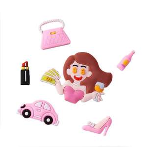 Creative Human Rich Woman Cake Topper Handmade Birthday Decoration Plugin - Product Image 3