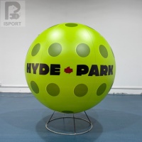Ballon de pickleball gonflable géant de 1m, 2m, 3m avec logo personnalisé et LED lumineuses pour tournoi nocturne/publicité/marché de niche des clubs