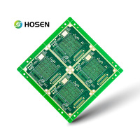 HOSEN PCB Multicapa de Alta Densidad de 10 Capas de Alta Frecuencia con Control de Impedancia, Vias Ciegas Enterradas, Acabado Superficial ENIG
