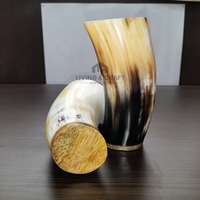 Corne à boire décorative la plus vendue, verre avec gravure artisanale pour la vaisselle de luxe et l'exposition au prix direct d'usine
