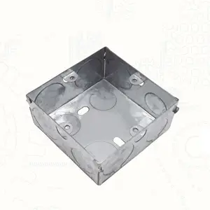 hot selling 3''X3'' UK metal junction box with knockouts