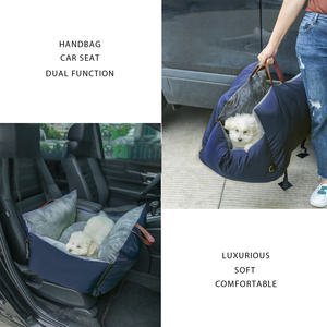 ที่นั่งสุนัขในรถยนต์แบบพกพาได้เตียงเสริมสำหรับสัตว์เลี้ยงกระเป๋าเดินทางแบบปลอดภัย - Product Image 3