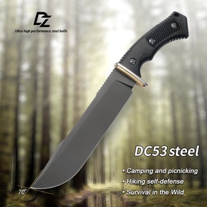 Cuchillo de Acero Inoxidable Personalizado de Grado DIY Tosen con Mango de Plástico, Portátil, Multifuncional, con Clip para Cinturón, Compatible con OEM, para Camping, 1 Año de Garantía - Product Image 2