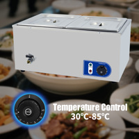 Bain-marie électrique commercial de qualité professionnelle 2026, préchauffage plus rapide et économie d'énergie, idéal pour réchauffer les aliments