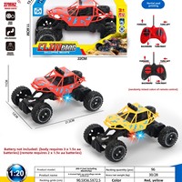 Coche RC Eléctrico Todoterreno para Niños, Modelo de Plástico a Gran Escala para Exteriores, Vehículo de Escalada, Regalo de Año Nuevo para Mayores de 14 Años
