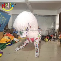 Costume de lion gonflable géant, marionnette animale portable pour défilé, carnaval, spectacle de rue