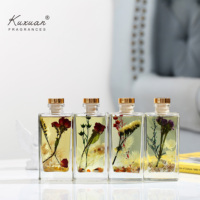 150ml nouveau Design diffuseur de roseau conception de fleurs sèches avec boîte d'emballage diffuseur de maison diffuseur d'herbier pour salle de bain toilette hôtel