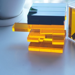 Jeu de construction en blocs d'acrylique transparent de qualité supérieure, jouets éducatifs d'empilage pour l'apprentissage et le jeu des enfants à la maison - Product Image 3