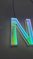 Enseigne publicitaire personnalisée pour devanture de magasin, lettres en relief LED RVB couleur pleine, enseigne lumineuse en acrylique