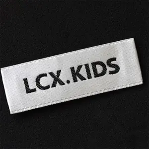 Best Quality Soft Woven Labels Custom Made With Your Logo Cheap Clothing Labels Cloth Garment Labels Printed Sustainable