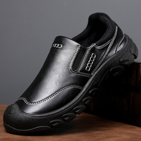 Chaussures décontractées pour hommes à prix abordable, mocassins en cuir PU antidérapants, tendance, pour la marche en plein air