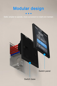 Interruptor de Pared Inteligente LCD 6 en 1 LANBON L10 con Control Táctil WiFi, Sensor de Radar, Control Remoto por Aplicación, Control por Voz con <span class=keywords><strong>Alexa</strong></span>/Google Home, Estadísticas de Energía (EE. UU.) - Product Image 2