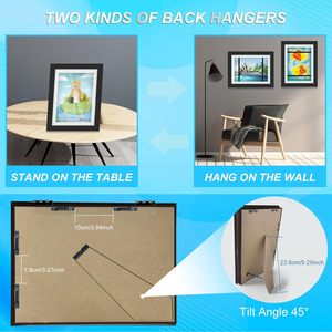 Cadres en bois A4 A3 pour enfants - Boîte de rangement ouvrable pour dessins d'enfants, idéale pour l'affichage d'art et de peinture (vente en gros) - Product Image 2