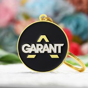 Llavero Personalizado con Logotipo, Redondo, de Metal, Chapado en Oro, de Doble Cara, para Empresas, de Aleación de Zinc - Product Image 3