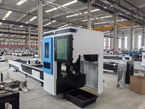 1500W CNC Fiber Laser Tube Cutting Machine Pipe Notching Slotting Piercing Cutter for HVAC Furniture <b>Frames</b> 6m Length - Product Image 1
