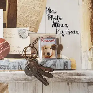 Mini porte-clés Album Photo porte-cartes avec livre de collection vente en gros
