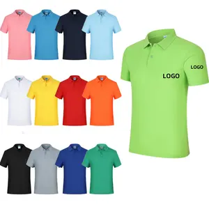 New Design Golf Man Casual Male Polo Shirt Short Sleeve Shirt Custom Embroidery Logo Mens Polo Shirts