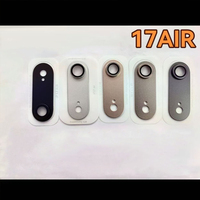 Protection d'Objectif et d'Écran en Verre HD pour Appareil Photo iPhone 17 Air, Housse Métallique Givrée Anti-Chute pour iPhone 17 Pro Max