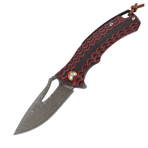 <span class=keywords><strong>Couteau</strong></span> pliant Bochen New Damascus 2026, 60 HRC, <span class=keywords><strong>couteau</strong></span> de poche EDC pour l'extérieur avec manche ergonomique coloré pour le camping, vente en gros OEM - Product Image 6