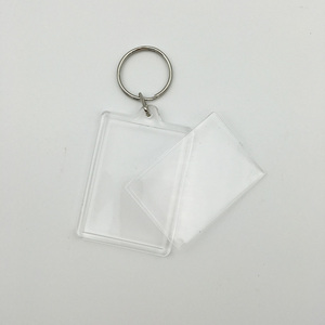 Trống <span class=keywords><strong>Acrylic</strong></span> Keychain, Hình Ảnh Chèn Nhựa Khung Ảnh <span class=keywords><strong>Acrylic</strong></span> Vòng Chìa Khóa - Product Image 2