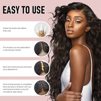 Outils d'extension de cheveux de marque privée adhésifs kératine collagène naturel dentelle teinte mousse brun foncé mousse à séchage rapide tous les cheveux