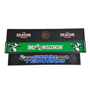 Custom Printed Silicone PVC Bar Runner Rubber Spill Mat Beer Drip Tray Non Slip Pub Rail Mat Service Mat for Bars - Product Image 5