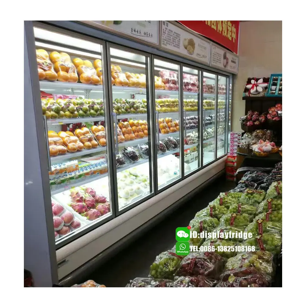 מסחרי מרחוק חיצוני מדחס פירות וירקות בסופרמרקט פתוח cooler