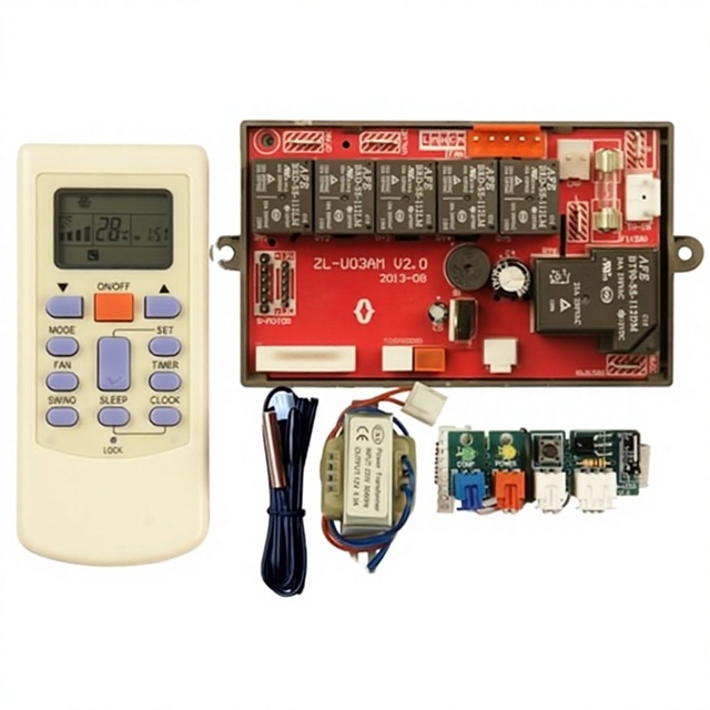 QD-U03C+ Auto Restart Universal air Conditioning Remote Control PCB Board Electric for Wall Mounted Air Conditioner Parts