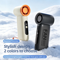 Ventilateur portable de poche extérieur, nouveau, rechargeable, haute vitesse, turbine USB, réglage progressif de la vitesse, 100 vitesses de vent, turbo, en plastique