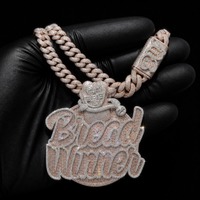 Collier personnalisé avec nom et lettre, pendentif numéro en moissanite sertie de pierres pour homme, style baguette, hip-hop, rock, rappeur, bijoux tendance
