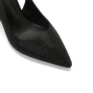 Élégantes Chaussures à Talons Aiguilles Pointues avec Bride Arrière et Sangle Cheville Confortables pour <span class=keywords><strong>Femme</strong></span>, Ornées de Strass, Idéales pour le Bureau, Été comme Hiver - Product Image 2