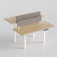 Poste de travail du personnel électrique réglable en hauteur Bureau à double moteur Bureau debout Table d'ordinateur Structure de cadre en métal
