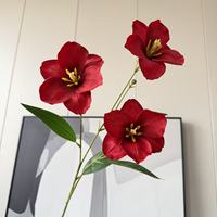 Nouvelles fleurs artificielles tulipes imprimées en 3D, romantiques et rêveuses, pour la décoration de salles de mariage, suspensions de plafond, rangées florales pour allées extérieures