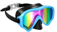 Lunettes de natation réglables en silicone pour enfants de 6 à 14 ans, anti-buée, protection UV, étanches, avec sangle anti-emmêlement et couvre-nez
