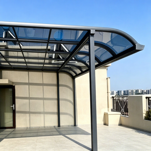 <span class=keywords><strong>Cochera</strong></span> Comercial de <span class=keywords><strong>Aluminio</strong></span> Duradera y Reciclable para Exteriores, Garaje Sencillo y Moderno, Tamaño Personalizado, Impermeable y de Alta Calidad - Product Image 1
