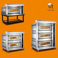Industri Kualitas Tinggi Kualitas Tinggi Mewah Model Pisah 1 2 3 Oven Gas Oven Roti Roti Mesin Panggang Pizza Dasar Oven