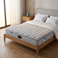 Matelas à ressorts ensachés de haute qualité en gros, avec mousse à mémoire de forme infusée de gel, compressé et enroulable, taille King