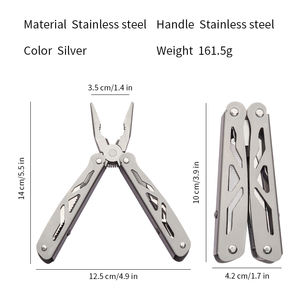 คีมสแตนเลสพับได้อเนกประสงค์ขนาดพกพาสำหรับการตัดและตกปลา - Product Image 6