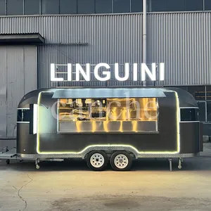 Chariot de nourriture mobile électrique, prix d'usine, kiosque alimentaire de rue, remorque alimentaire - Product Image 3