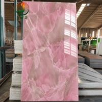 Panneau mural 3D en PVC léger et moderne, effet marbre UV, pour usage extérieur