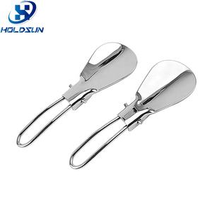 Diseño plegable portátil Cuerno de zapato de acero inoxidable Ayudante de viaje de plata para usar zapatos del proveedor de Yangjiang para campistas - Product Image 2
