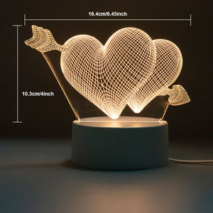 Lámpara de Noche Acrílica con Foto Personalizada, Decoración Navideña LED 3D, 7 Colores, Lámpara de Mesa, Decoración para Fiestas, Regalo - Product Image 4