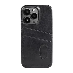 หรูหราสำหรับ Iphone 13 14 Pro Max กระเป๋าสตางค์หนัง Pu ฝาครอบโทรศัพท์มือถือผู้ถือบัตรสำหรับเคส Iphone พร้อมกระเป๋าสตางค์