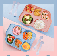Boîte à bento de qualité alimentaire sans BPA, boîte à lunch étanche pour enfants, écoliers, boîtes de rangement et bacs en plastique
