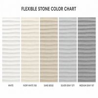 Panneau MCM flexible effet pierre ondulée 2-3mm, texture 3D, ultra-fin, léger, ignifuge, revêtement mural, design 3D pour villa