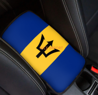 Meilleures ventes : Coussin de protection universel pour accoudoir de console centrale de voiture, motif drapeau de Barbade, compatible SUV, berline, camion