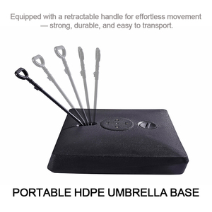 Nhiệm Vụ Nặng Nề HDPE Nước Đầy Ô Cơ Sở 360 Xoay Patio Dù Đứng 120Kg Thương Mại Ngoài Trời Cơ Sở Cho Khách Sạn Công Viên Sử Dụng - Product Image 4