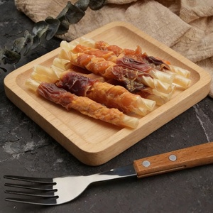 חטיפי לעיסה לחיות מחמד בסיטונאות OEM ODM, מקלות עור פרה עטופים בעוף וברווז, חטיפי כלבים לאימון פנים וחוץ, חטיפים יבשים לכלבים - Product Image 2