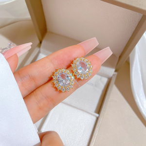 HY Precio al por Mayor, Juego <span class=keywords><strong>de</strong></span> Collar y Aretes <span class=keywords><strong>de</strong></span> Acero Inoxidable con Circonitas, Joyería <span class=keywords><strong>de</strong></span> Moda - Product Image 6